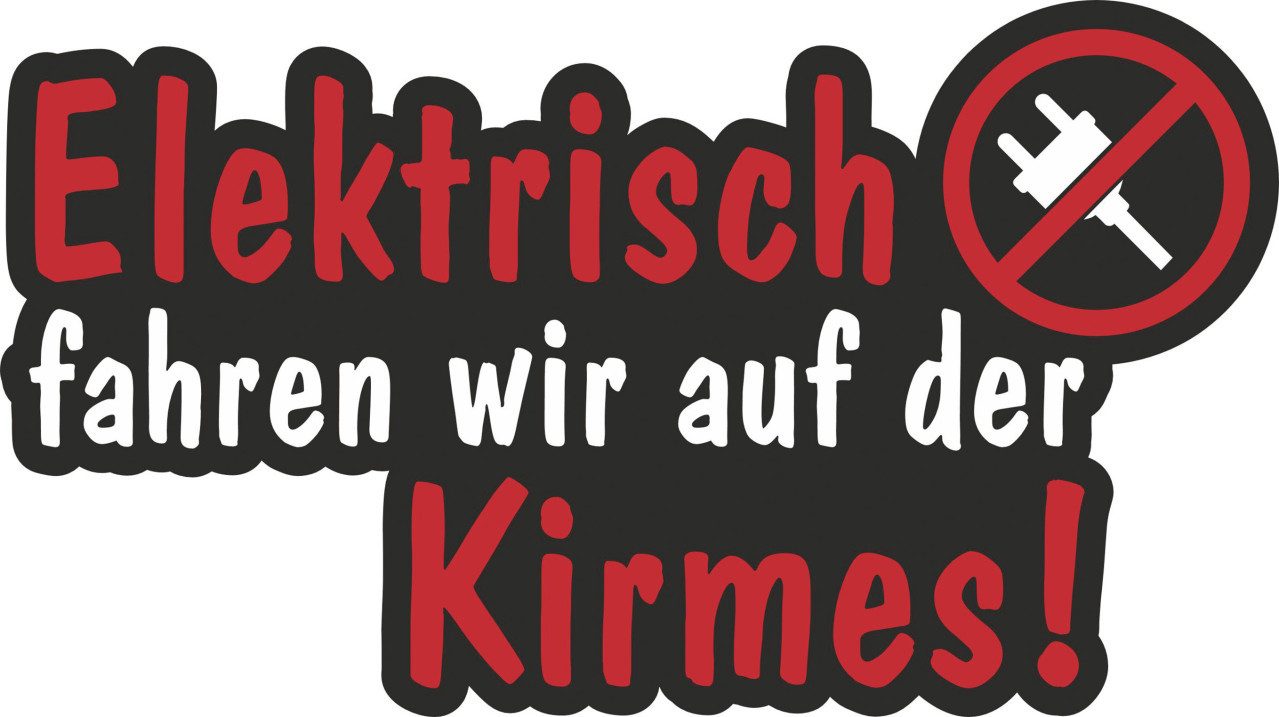 Aufkleber Hermann Schütz Aufkleber Elektrisch fahren wir auf