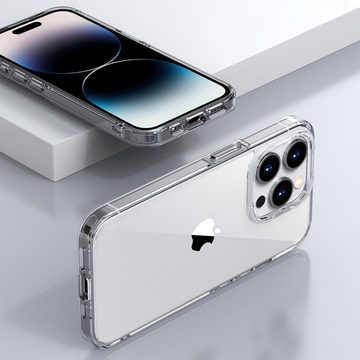 FITSU Handyhülle Ultraklare Hülle für iPhone 14 Pro Max Transparent, Ultraklare Handyhülle transparentes Slim Case mit Eckenschutz