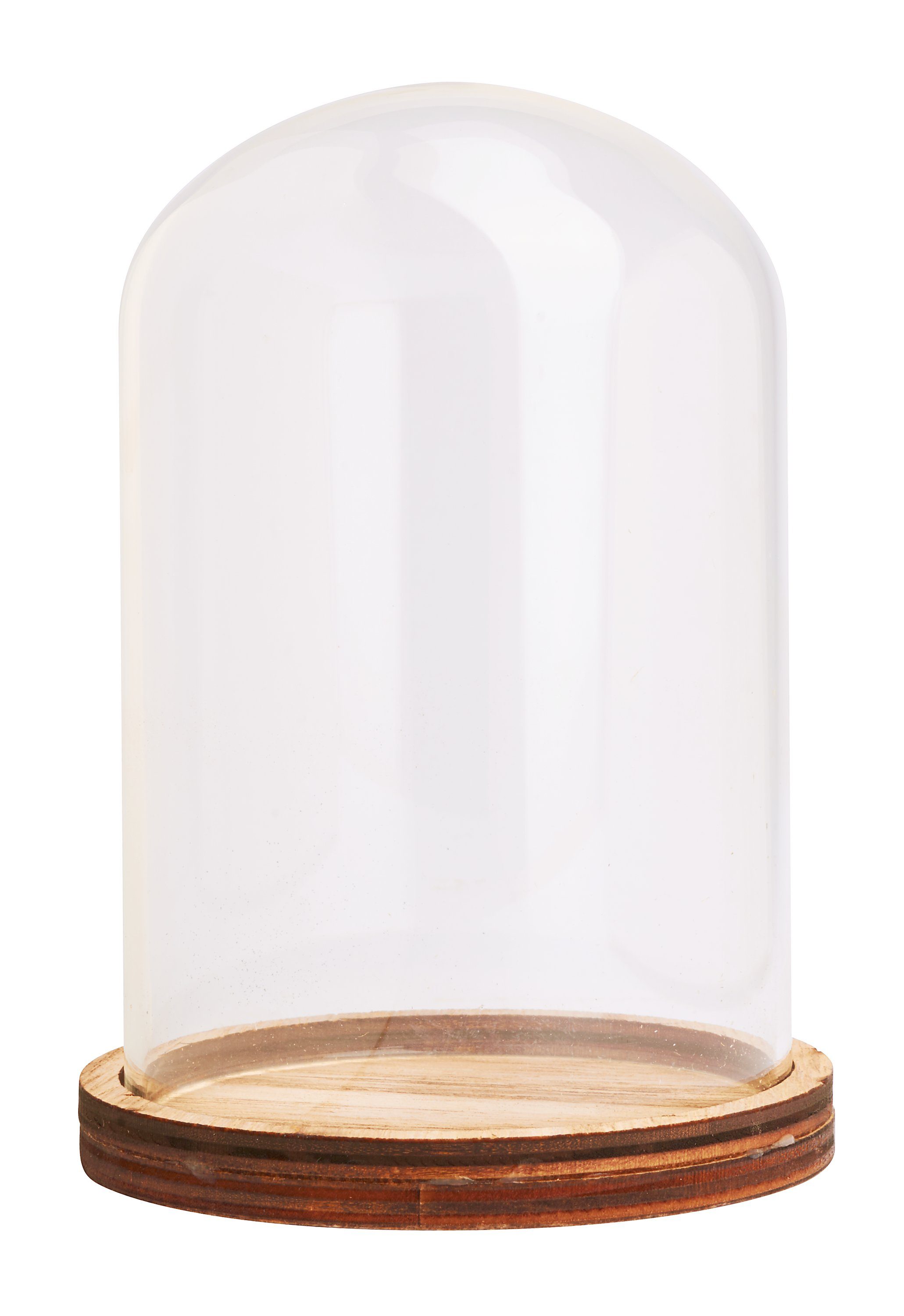 VBS Dekoobjekt Deko-Glasglocke mit Boden befüllbar, 12 cm