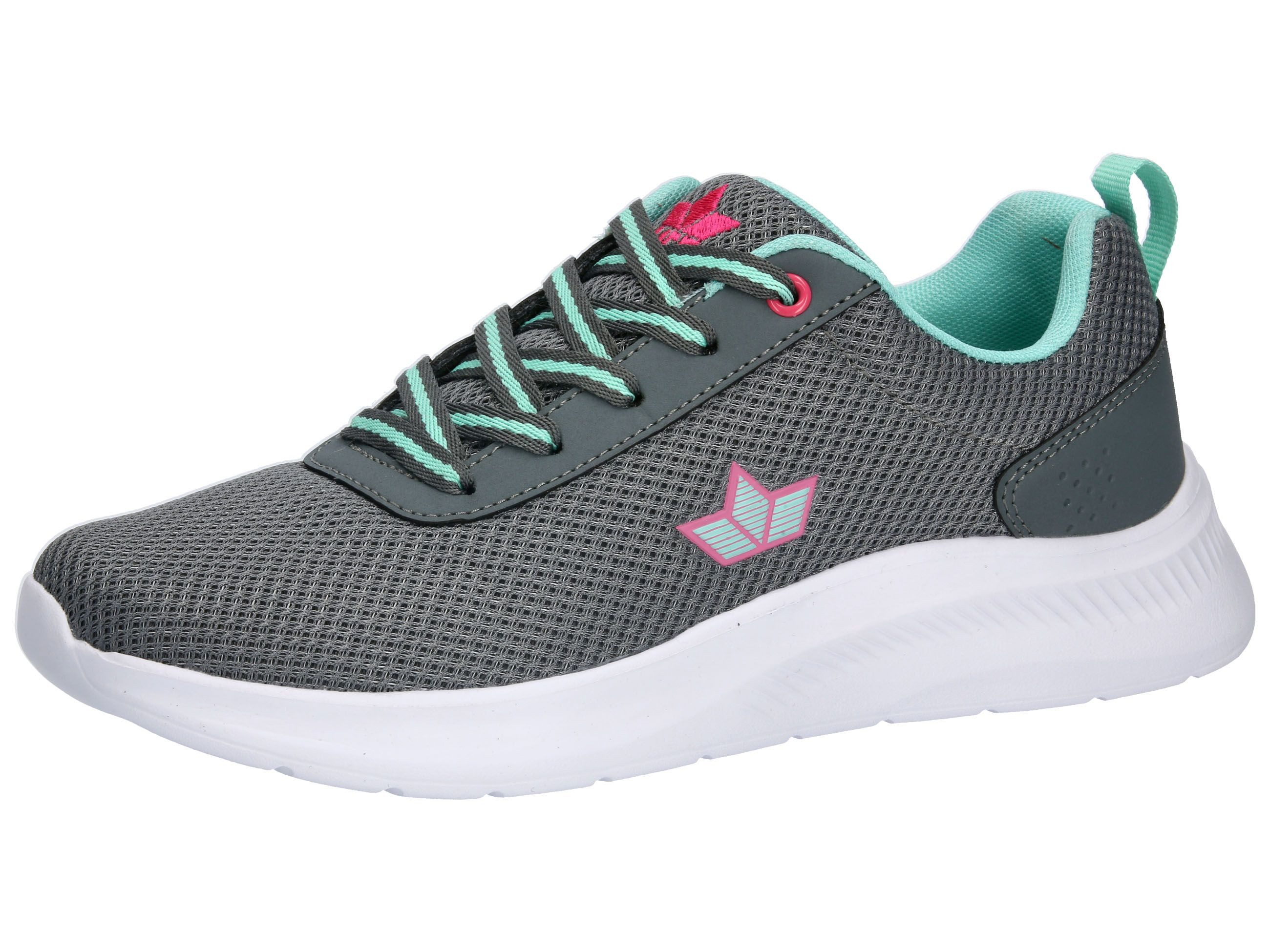 grau/türkis/pink