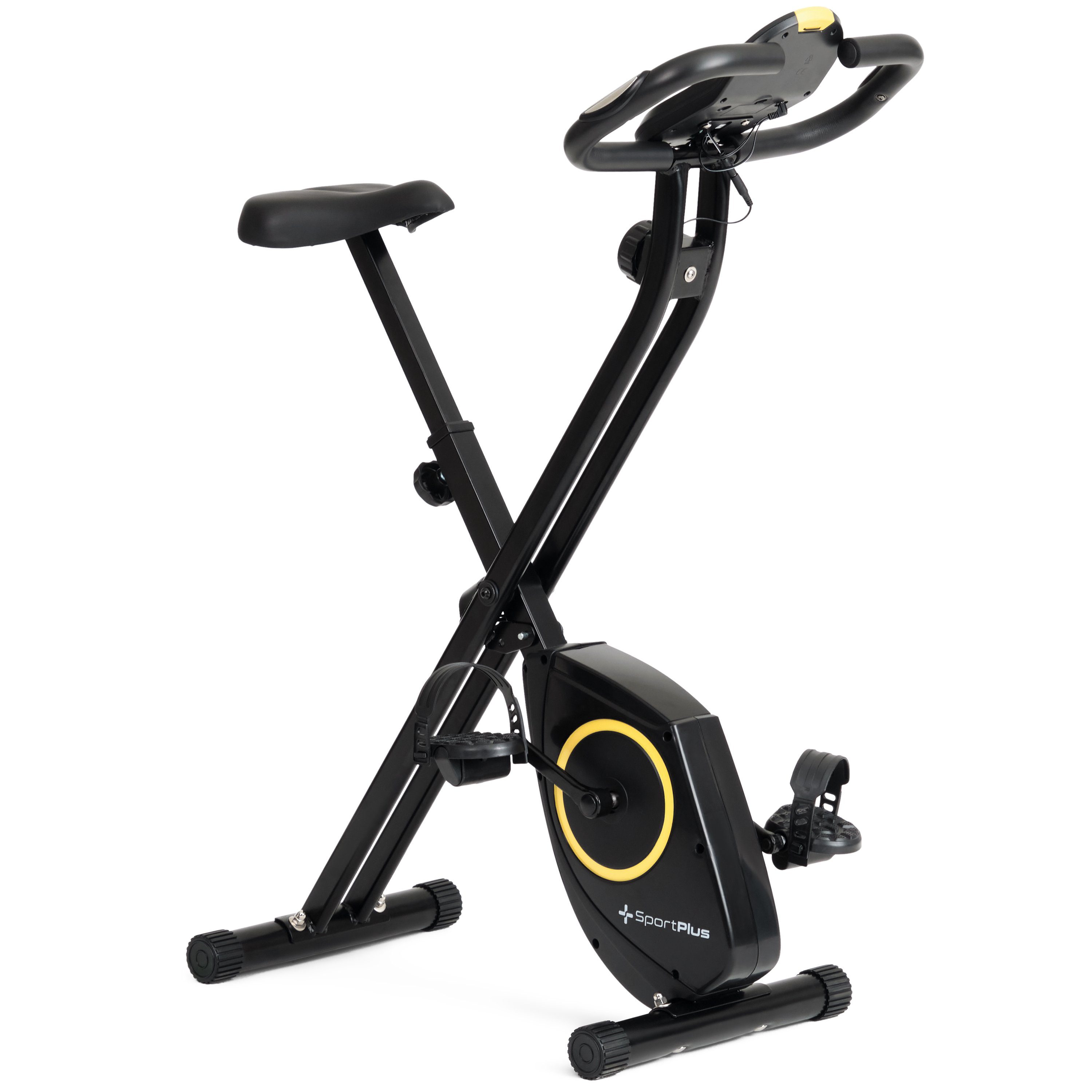 8 Heimtrainer, für X-Bike SP-HT-1200-B-iE, SportPlus Stufen mit klappbar zuhause, Heimtrainer