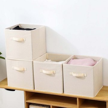 FIDDY Aufbewahrungskorb 2er-Packung Aufbewahrungsbox Faltbare, 27*27*28cm Aufbewahrungskiste (Aufbewahrungswürfel, Faltbox, Organizer Box für Spielzeug, Kleidung, 1 St)