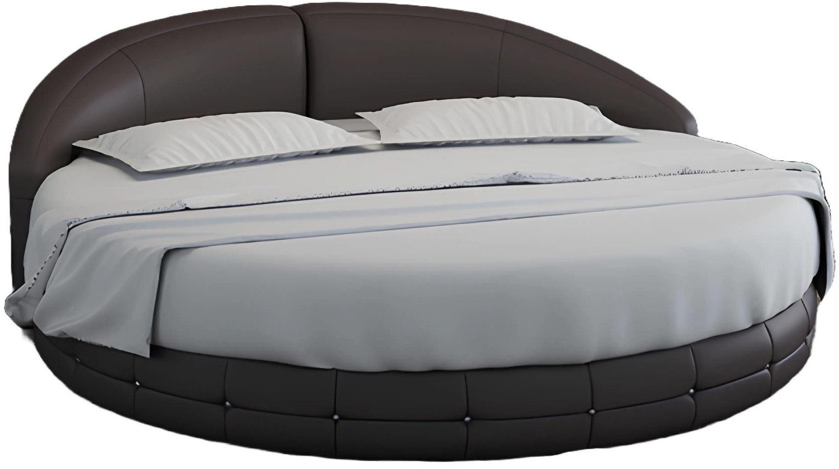 Xlmoebel Rundbett Luxus Doppelbett mit USB-Anschlüssen und modernem rundem Design (Bett "LB8844), Hergestellt in Europa