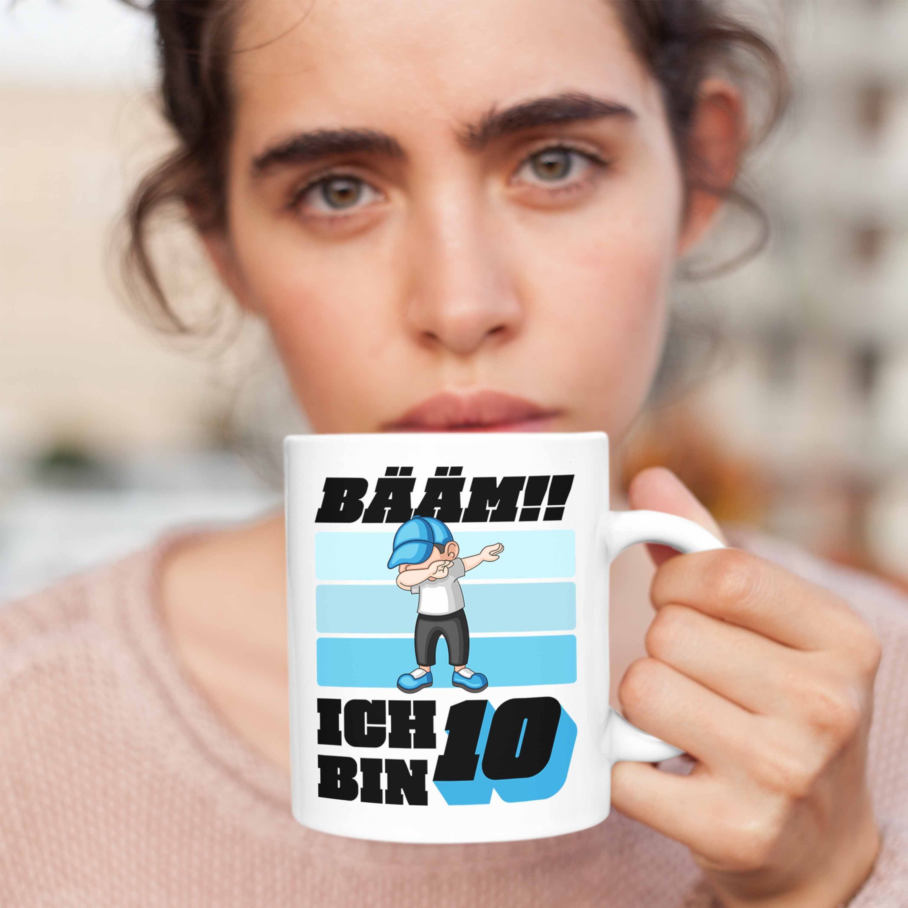 Geburtstag 10 Jungen Jahre Junge Alt Geschenke 10er Trendation 10 Weiss Tasse Geschenkidee Trendation Geburtstag - Tasse