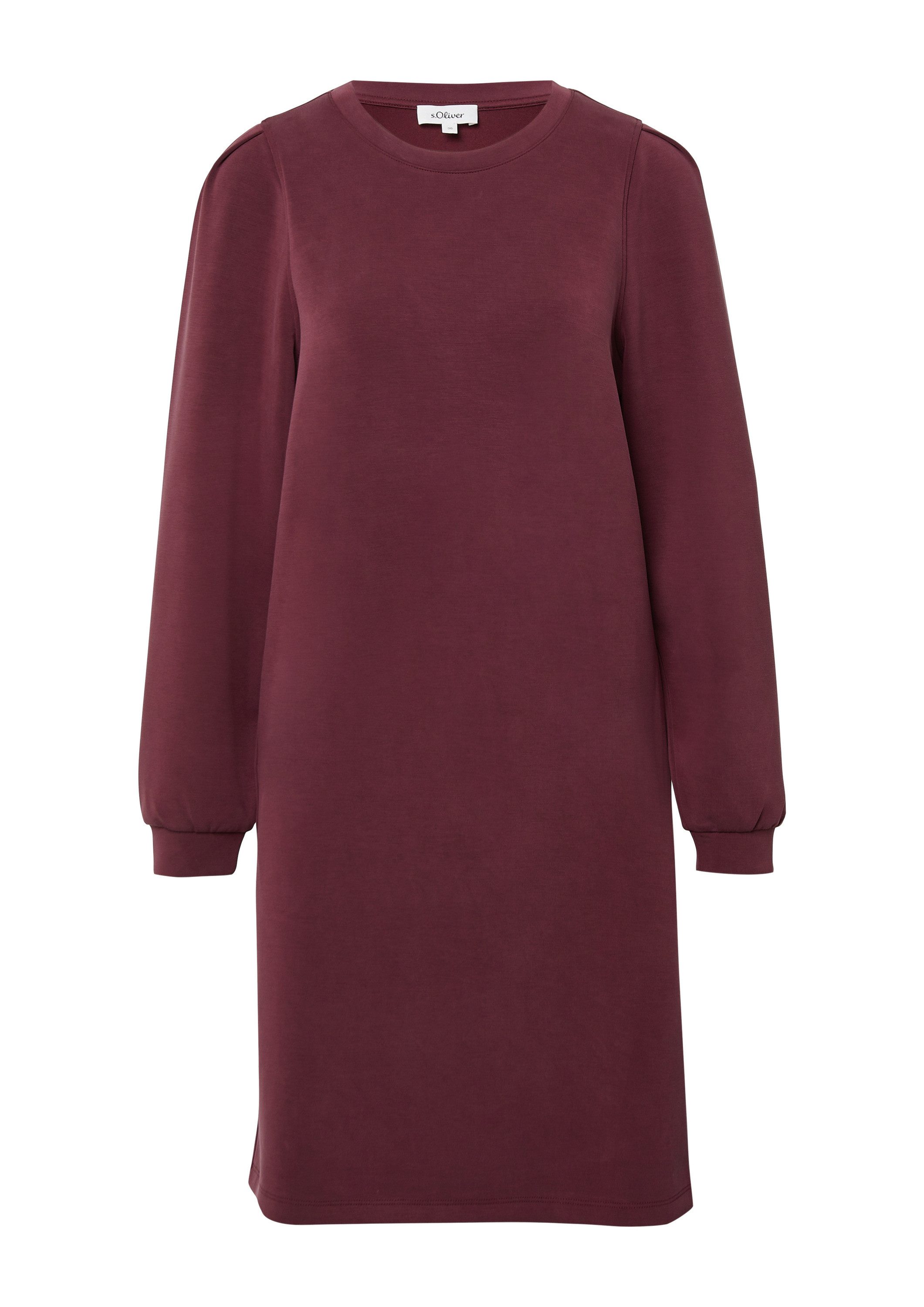 s.Oliver Minikleid Kleid Scuba-Kleid mit Faltendetail am Arm günstig online kaufen