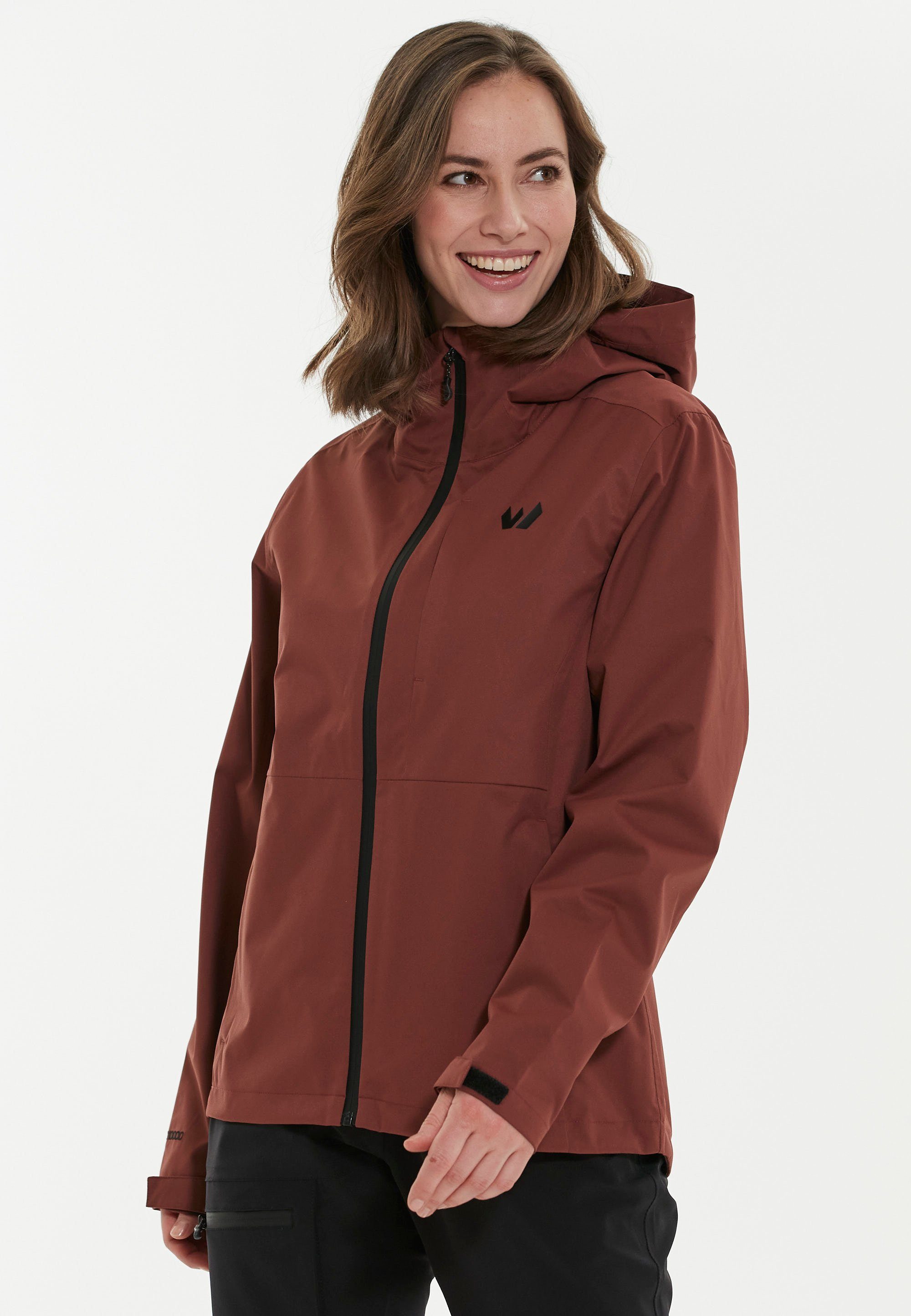 WHISTLER Softshelljacke Osbourne aus wind- und wasserdichtem Material dunkelrot