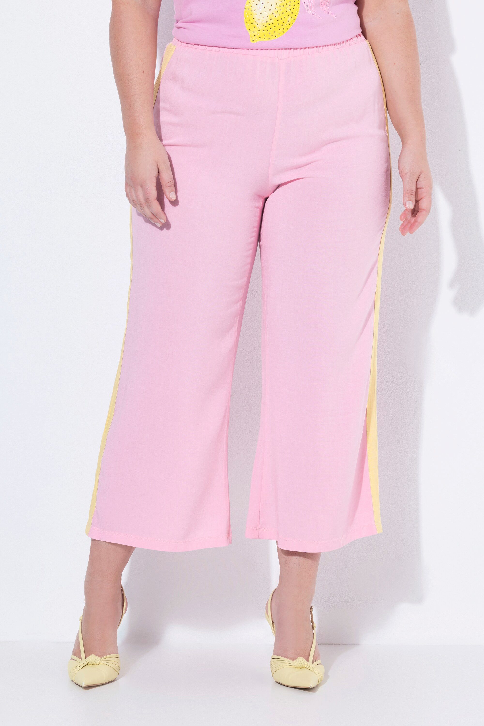 MIAMODA Funktionshose Culotte weites gerades Bein Seitenstreifen