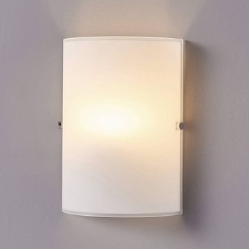 Lindby Wandleuchte Giulia, dimmbar, Leuchtmittel nicht inklusive, Modern, Metall, Glas, gefrostet, 1 flammig, E14, Wandstrahler