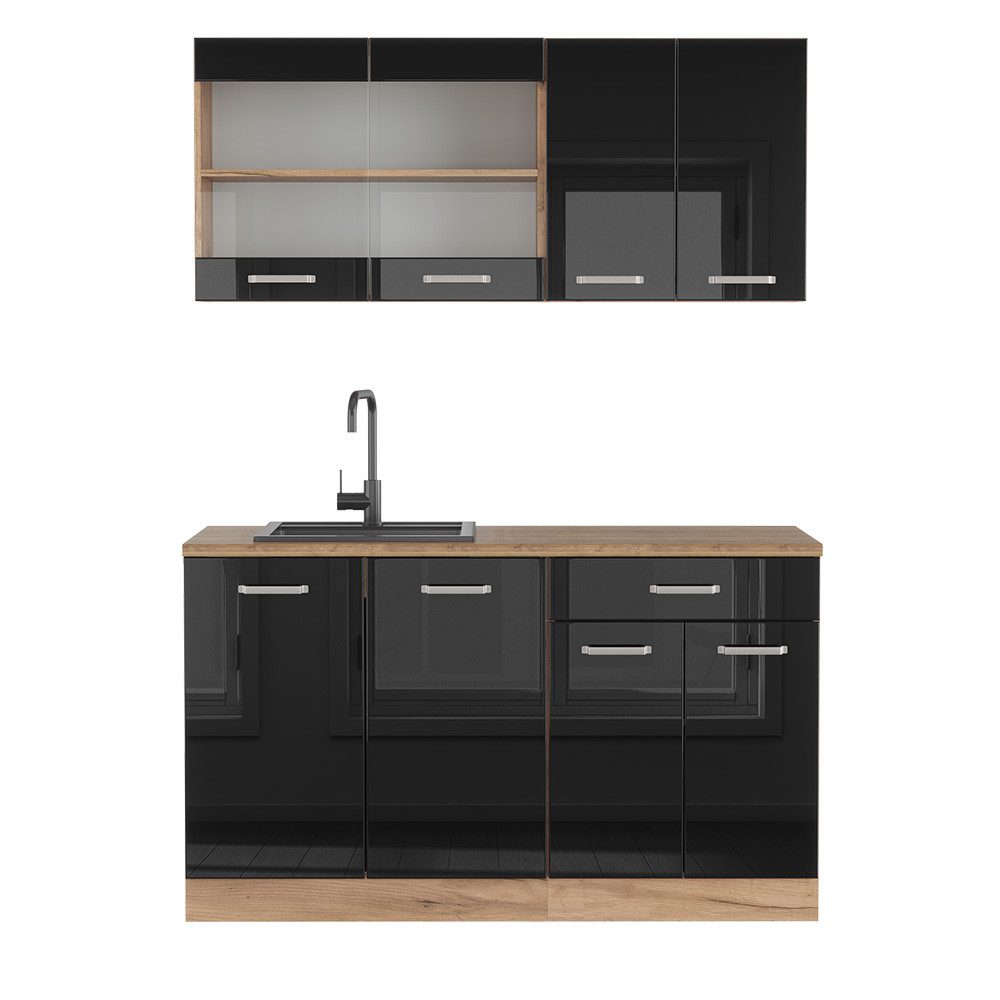 Vicco Küchenzeile R-Line, Weiß Landhaus/Weiß, 300 günstig online kaufen