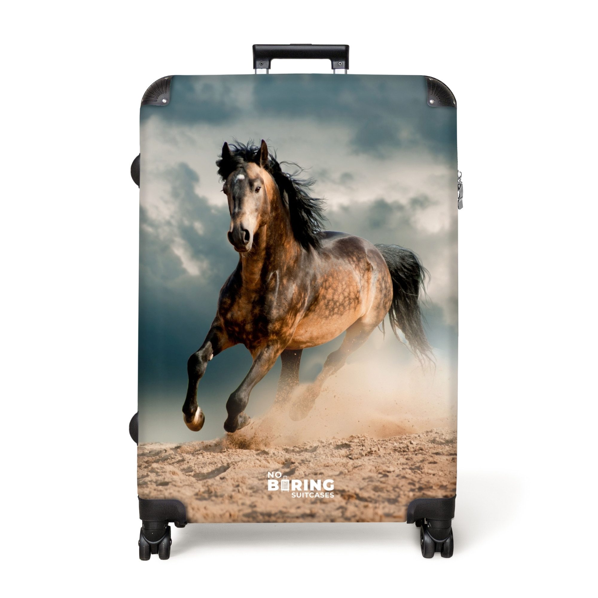 NoBoringSuitcases.com© Hartschalen-Trolley Laufendes braunes Pferd 77 günstig online kaufen