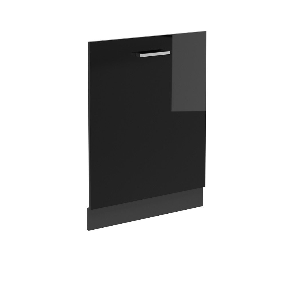 Vicco Frontblende R-Line, Schwarz Hochglanz/Anthrazit, 60 cm ohne Arbeitsplatte (1 St)