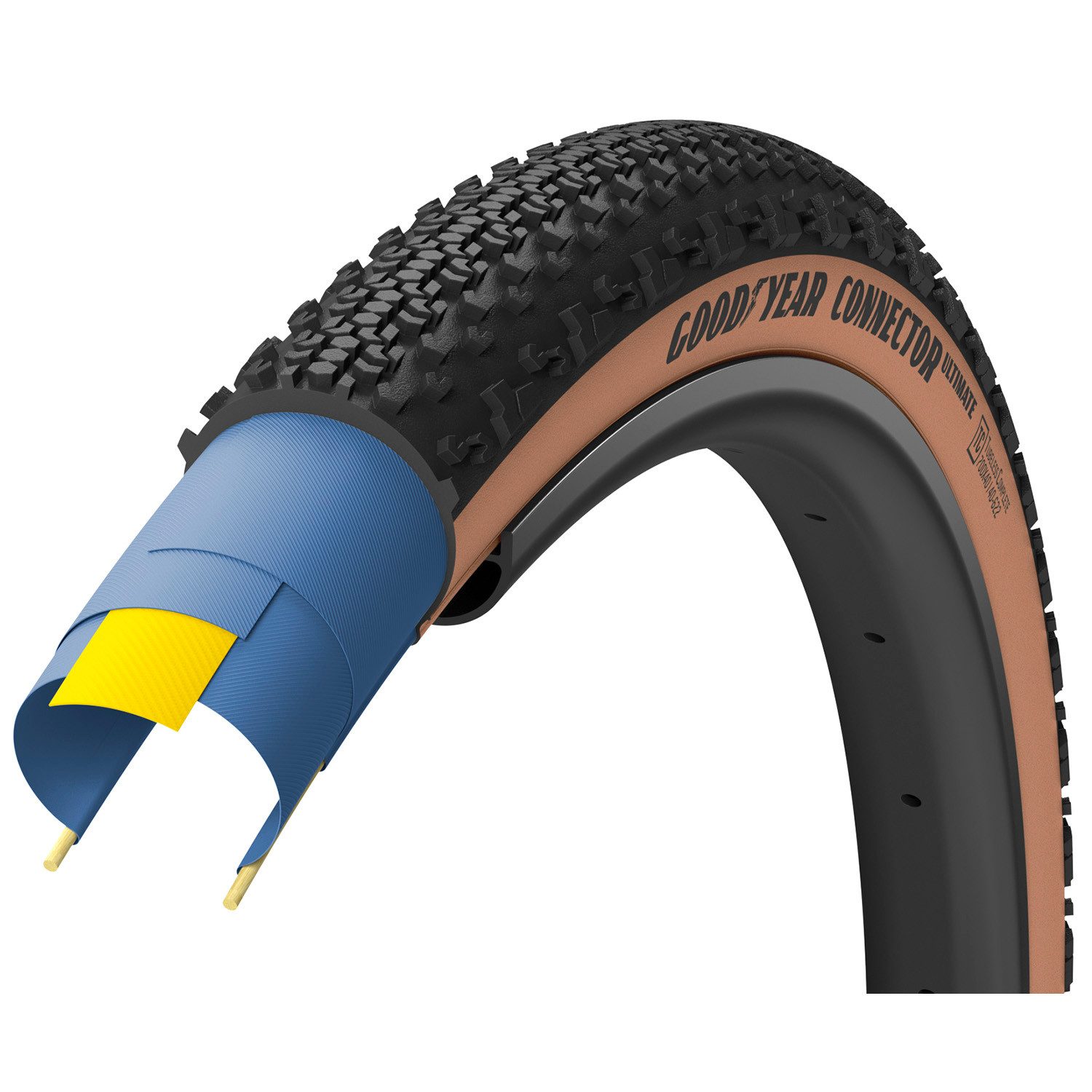 KHEbikes Fahrradreifen Goodyear Connector TC 700x35C – Gravel Faltreifen 120 TPI, (1-tlg)