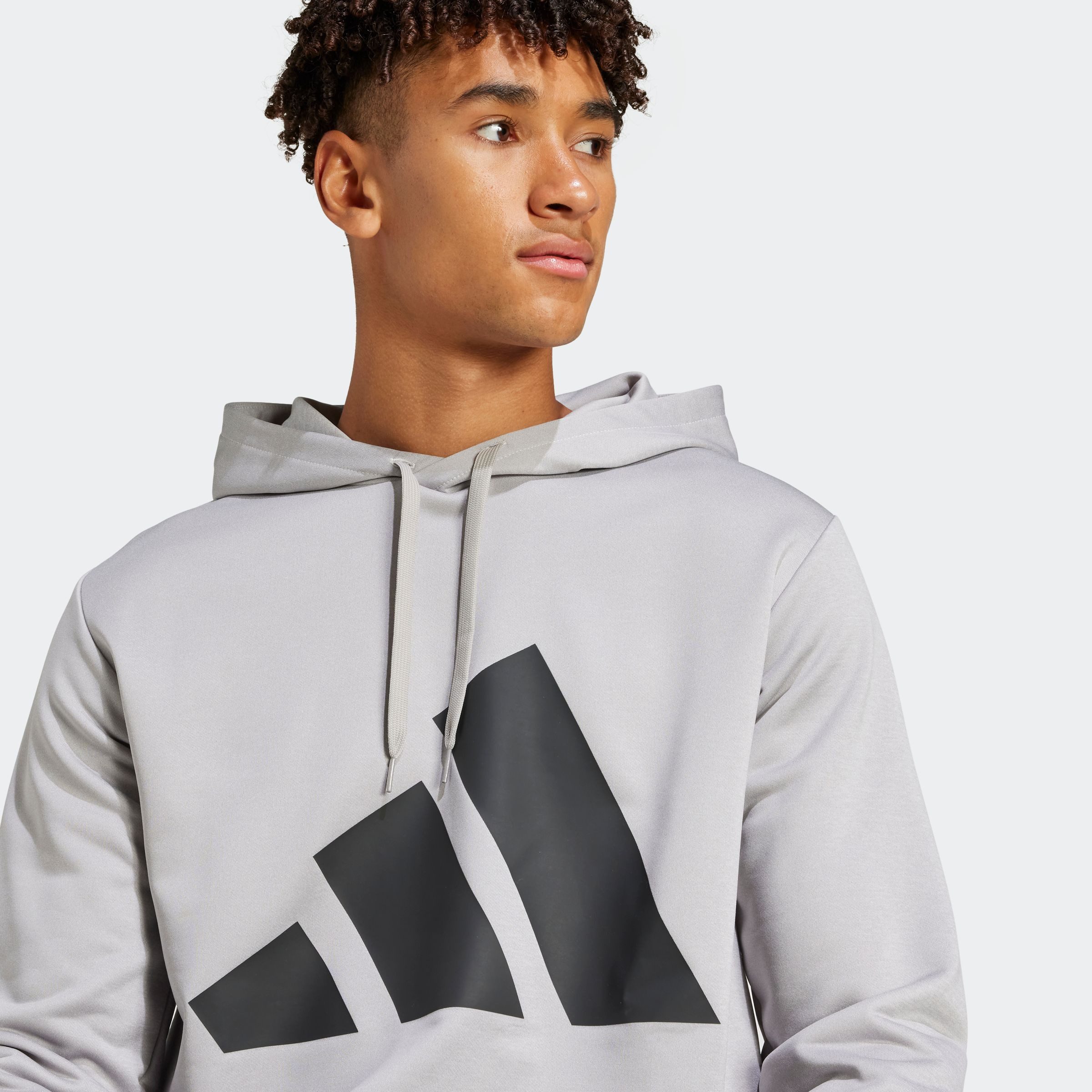adidas Sportswear Trainingsanzug BIG LOGO HOODED (2-tlg), Set aus Hose und Hoodie, aus French-Terry-Material, zweiteilig