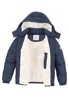 ALPENBLITZ Steppjacke Schneejubel mit kuscheligem Fellimitat-Futter