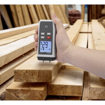 VOLTCRAFT Feuchtigkeitsmesser Holzfeuchte-Messgerät, für Harthölzer