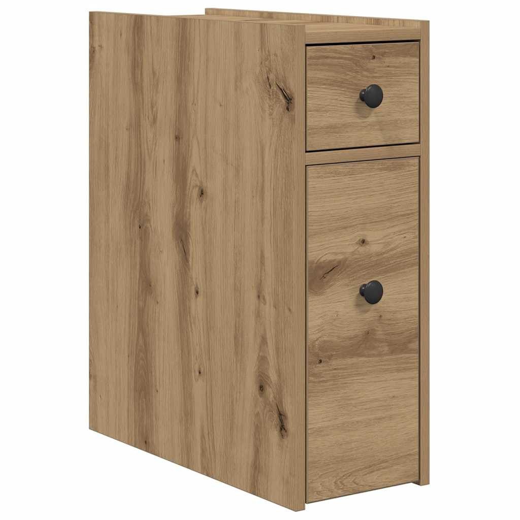 vidaXL Fächerschrank Badschrank Schmal mit Rollen günstig online kaufen