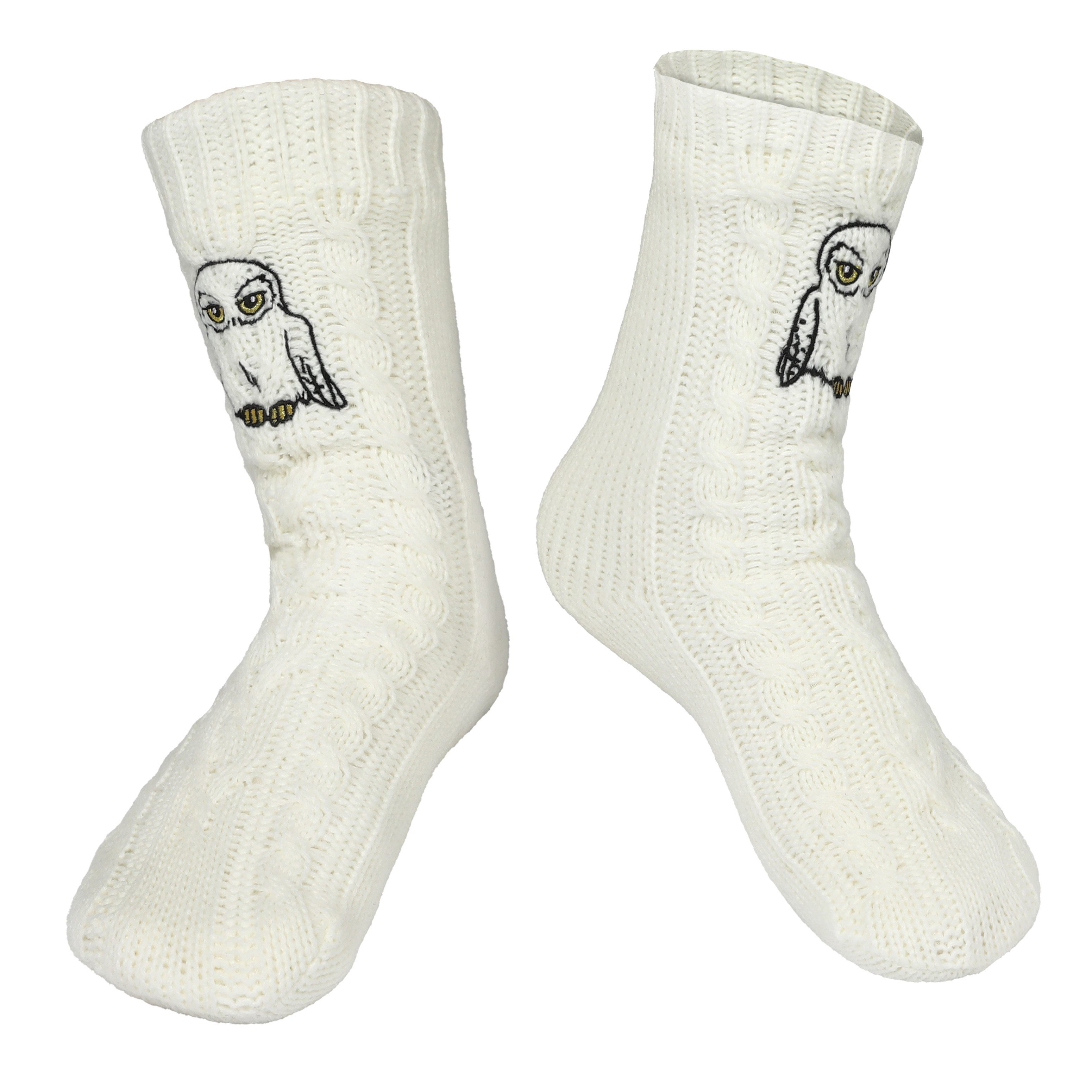 Harry Potter Komfortsocken Kuschelsocken Hedwig Weiß Flauschige Stoppersocken für Damen und Erwachsene – Bild 5 von 5