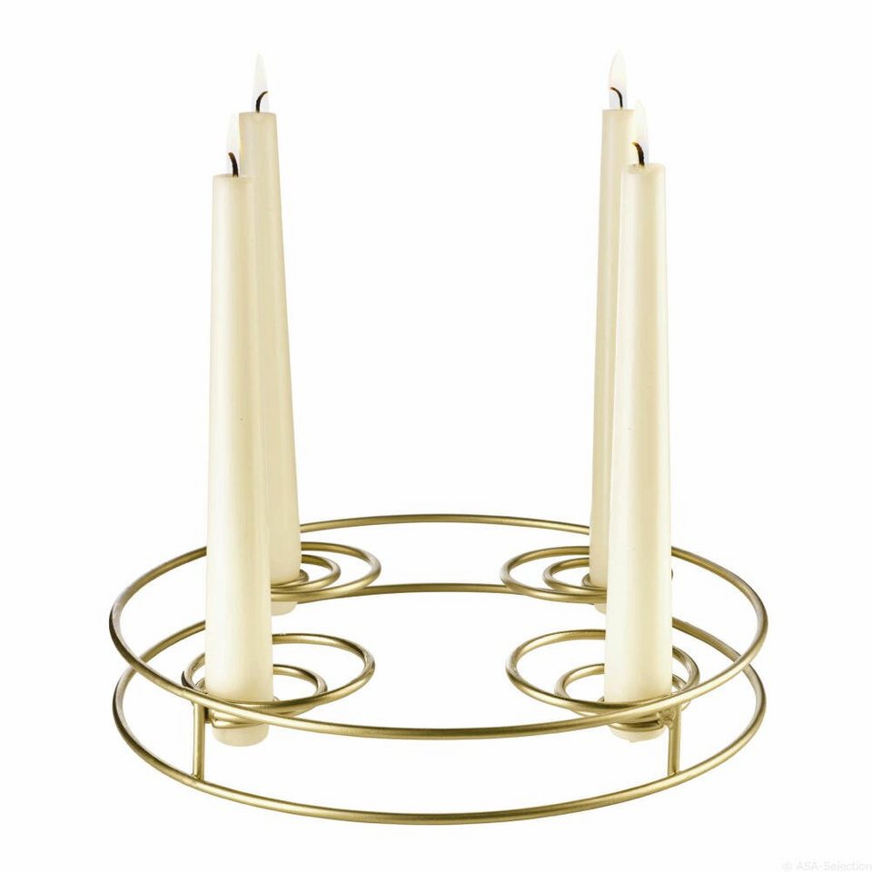 ASA SELECTION Kerzenständer deko Ø 24.5 cm, edles und schlichtes Design