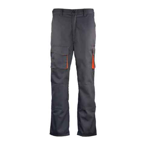 workawear Arbeitshose Top Qualität schwarz/grau Cargohose elastische Stoffeinsätze 2 Farbig