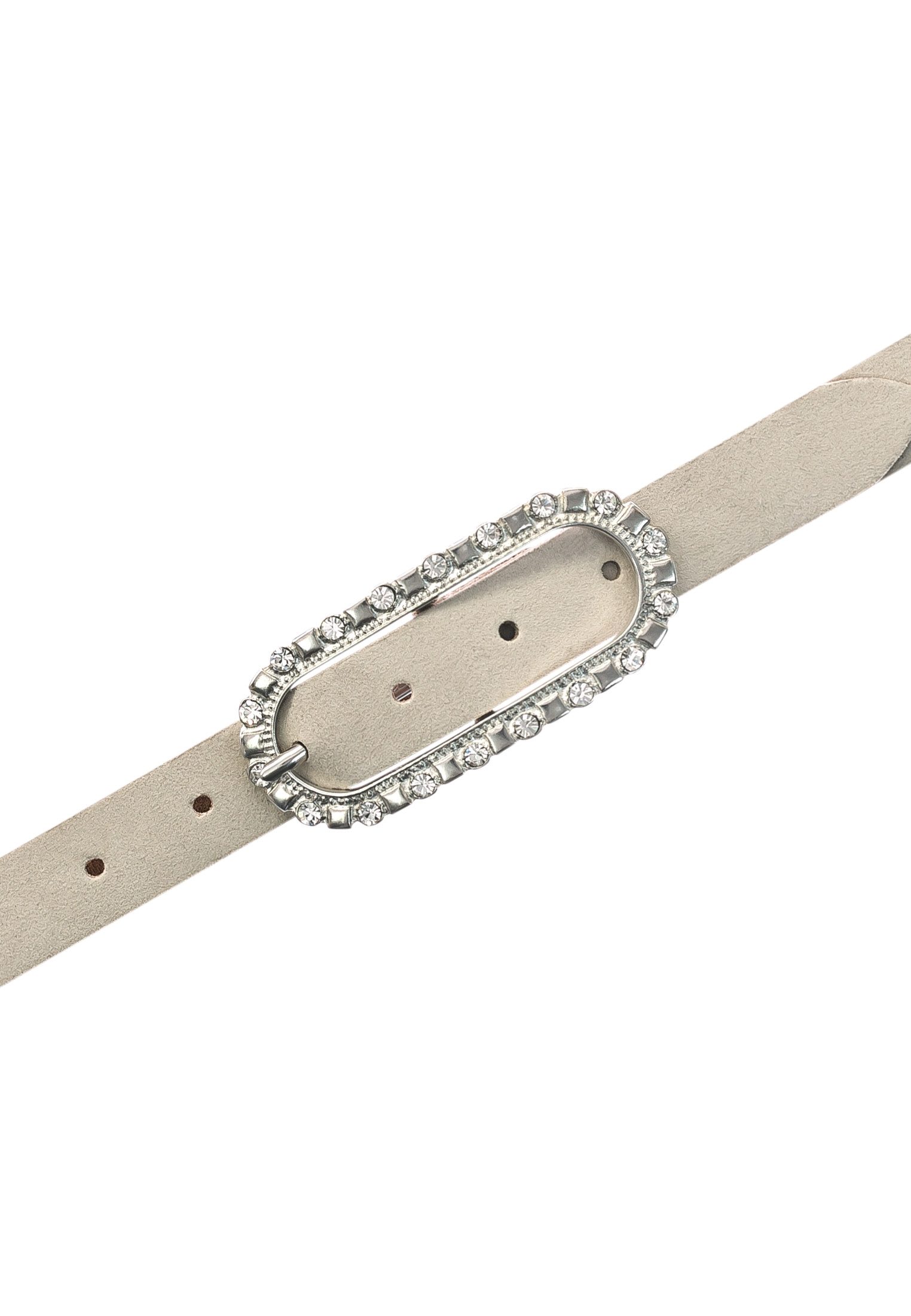 Tamaris Ledergürtel femininer Look, Schließe mit Glitzersteinen besetzt günstig online kaufen