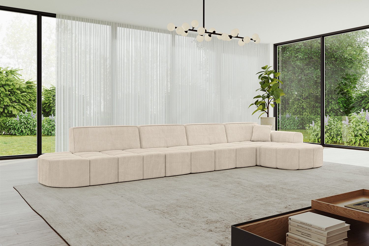 ALTDECOR Ecksofa Livo-L3, Sofa Praktische Bequeme Funktionsecke Couch L-Form Eckcouch, Corner Sofa L-Form Vielseitige Sofa Wohnlandschaft Wohnzimmer