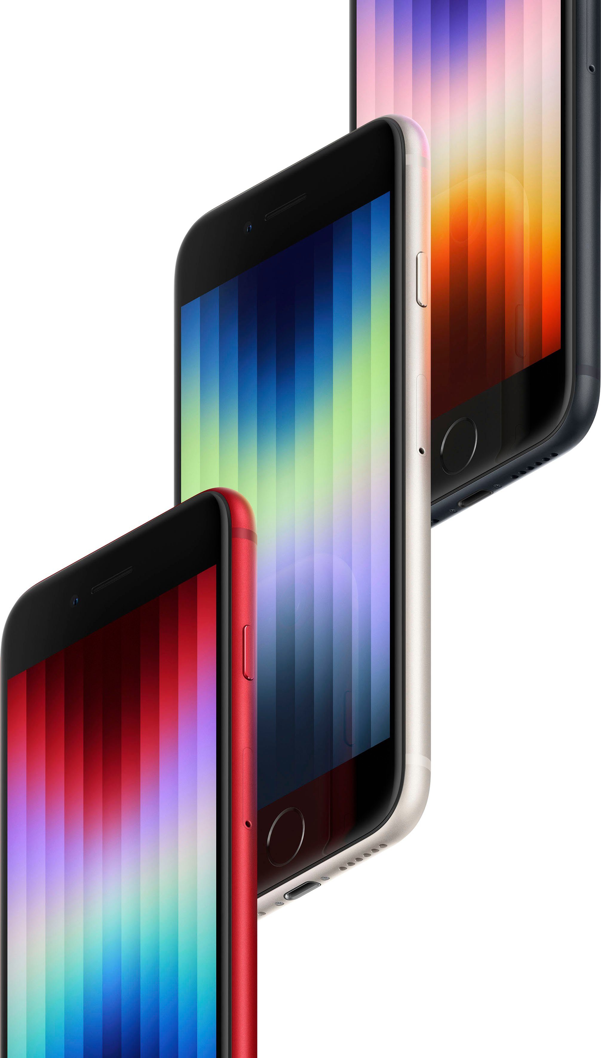 Apple iPhone SE (2022) Smartphone Starlight 12 GB Speicherplatz, 256 (11,94 cm/4,7 Zoll, MP Kamera)