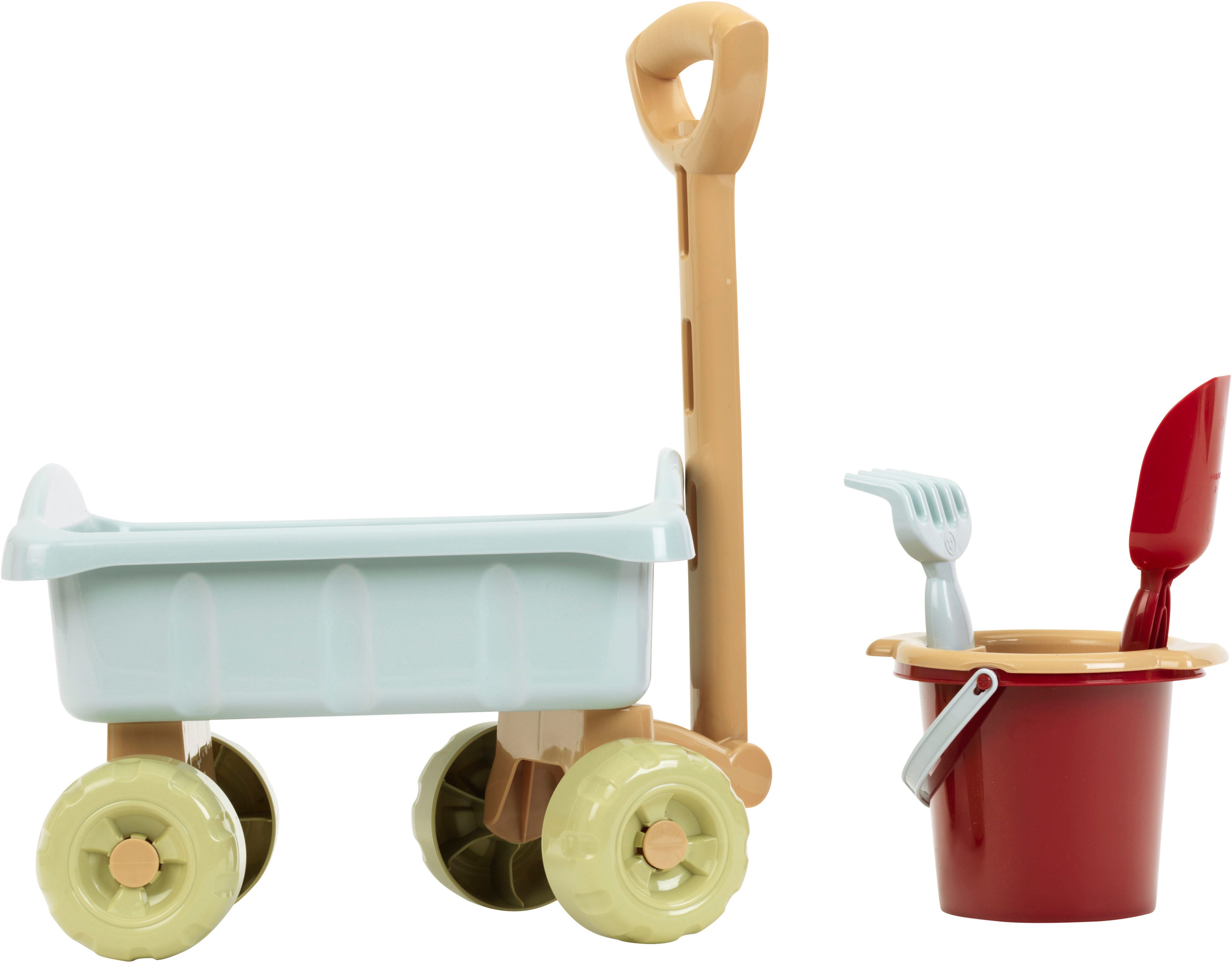 Little Foot small wagon, play wagon with bucket set, made of recycled plastic, Made in Germany