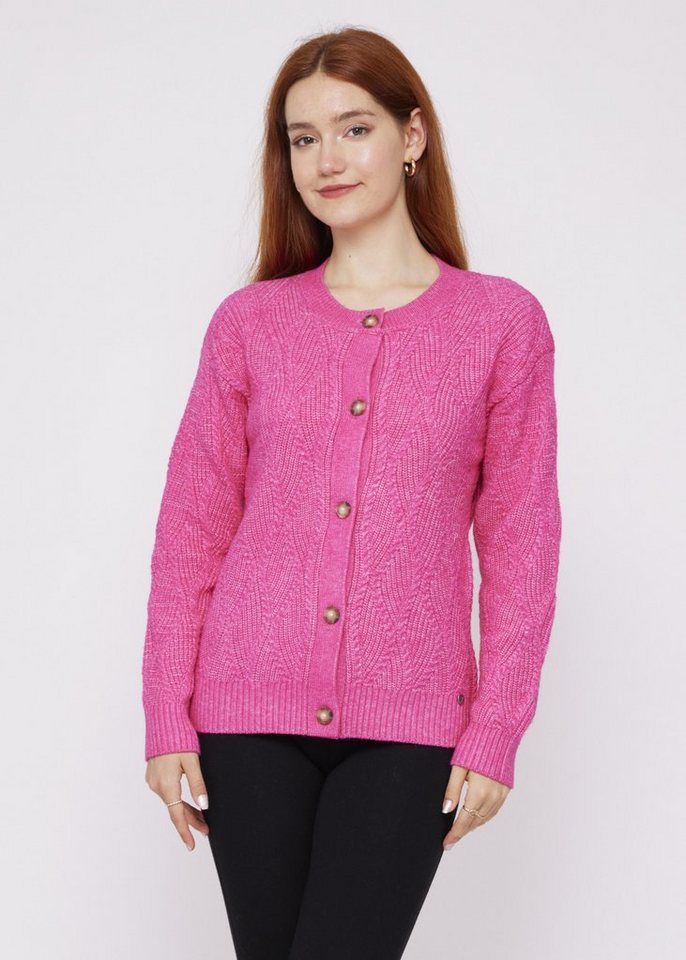 VICCI Germany Strickjacke mit Zopfmuster