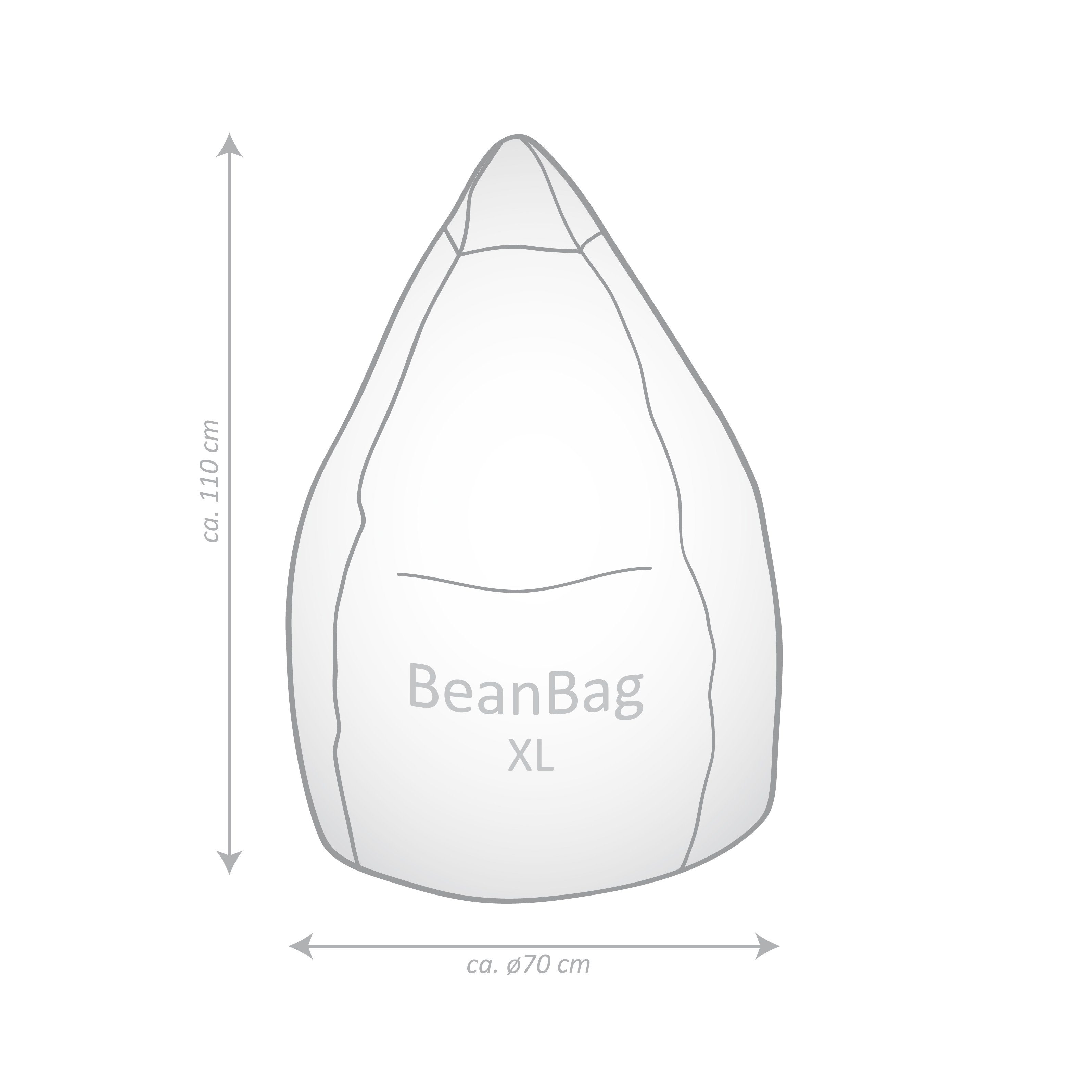 Point Senf Magma Sitting Sitzsack Sitzsack 70x110cm