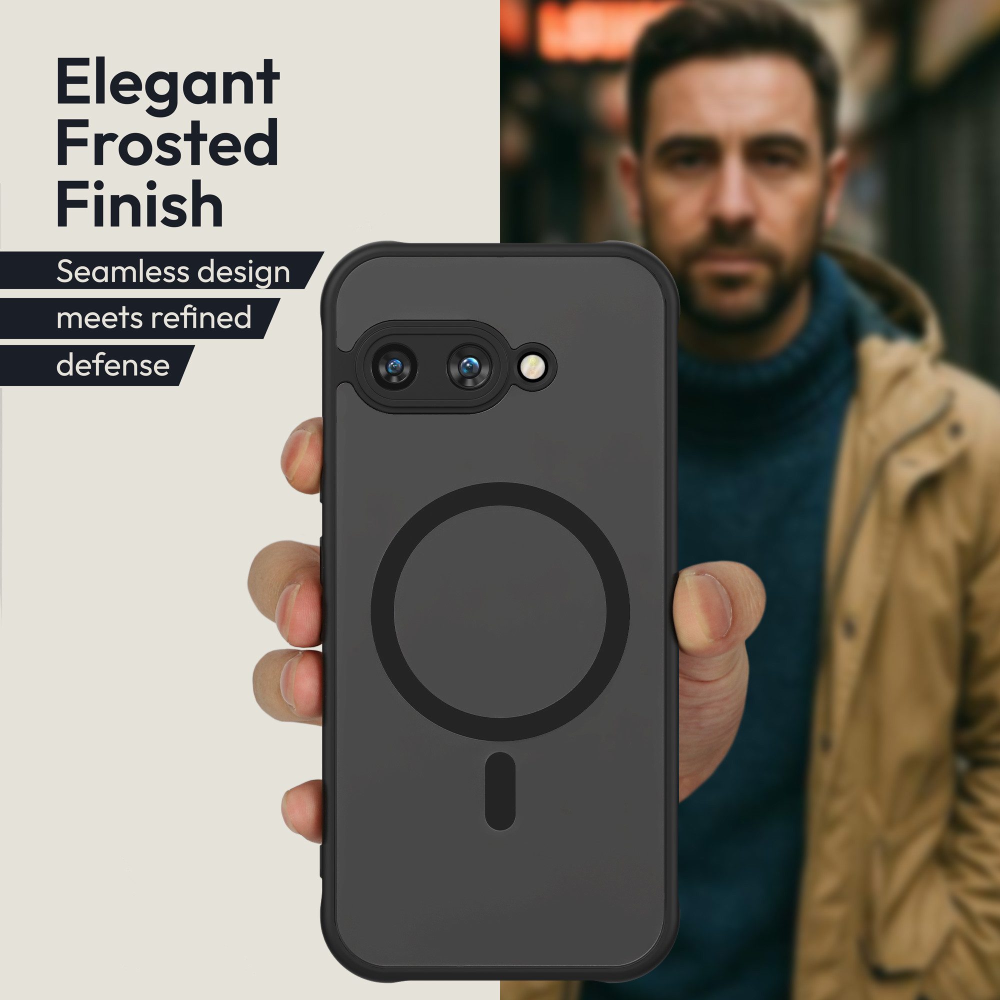 Oakshield Smartphone-Hülle Hülle für Google Pixel 9a Handyhülle transparent, Schutzhülle stoßfest mit Kameraschutz - Case
