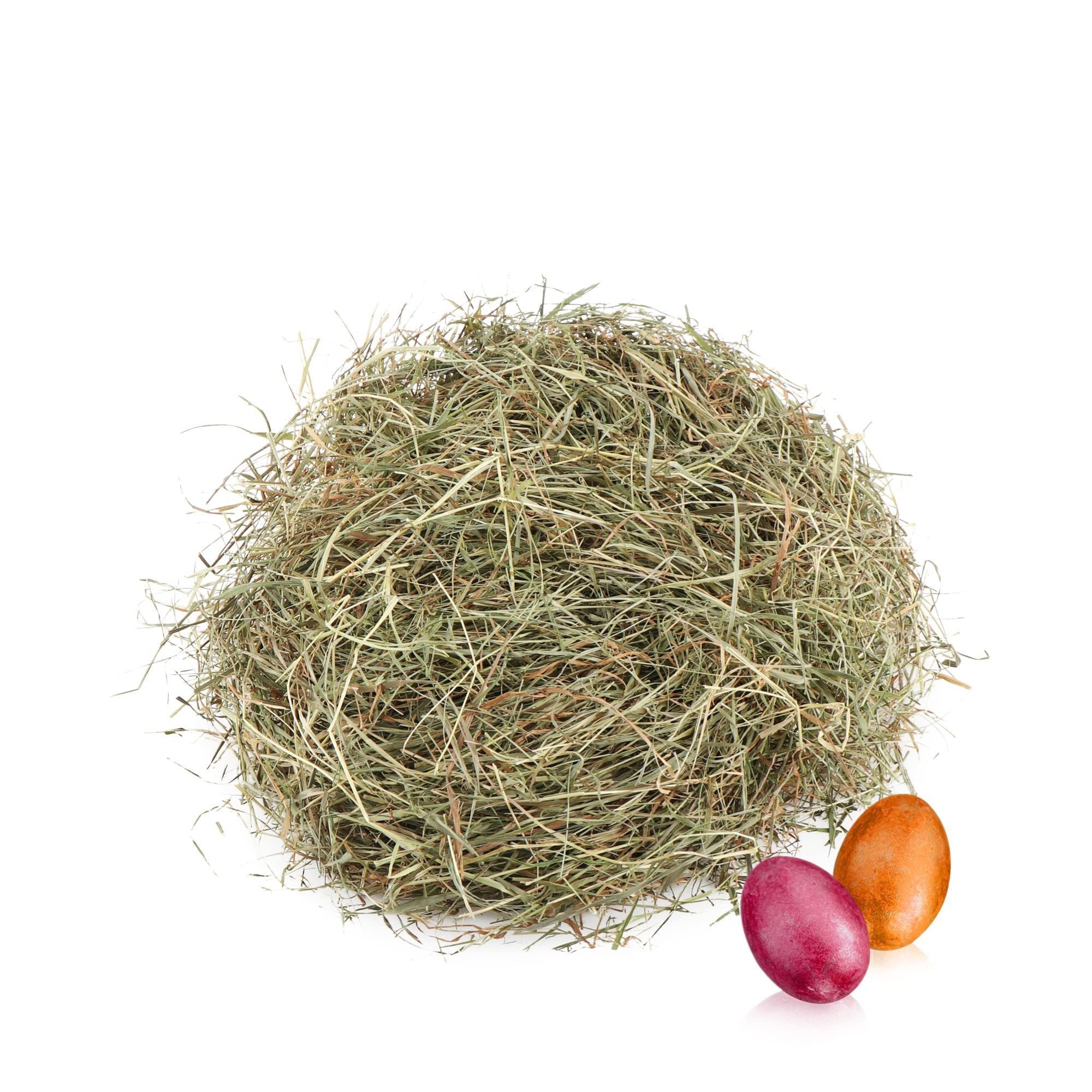 com-four Osternest Bergwiesenheu für Osternester, Osterdeko zum Basteln - natürliches Ostergras für Osterkörbe