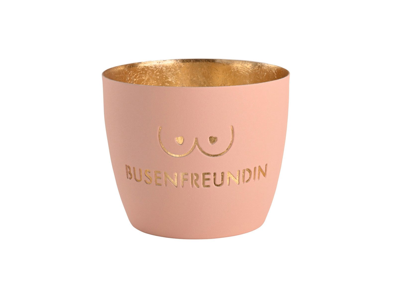 Giftcompany Windlicht Madras Windlicht M Busenfreundin pastellrosa/gold 8,5 günstig online kaufen