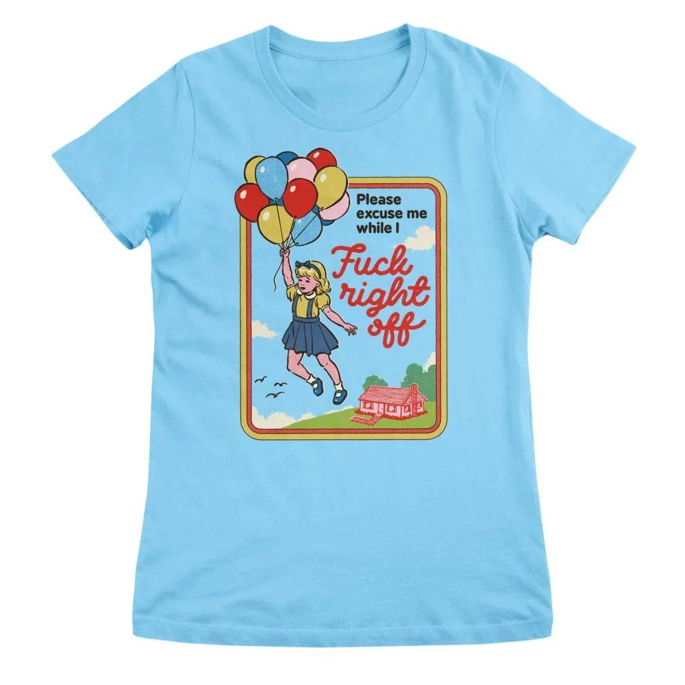 Steven Rhodes T-Shirt F*CK Right Off Girly Tee