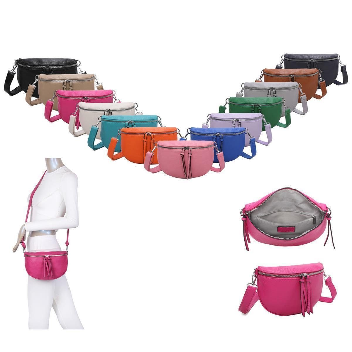 ITALYSHOP24 Bauchtasche Damen Brusttasche Gürteltasche CrossBody, günstig online kaufen