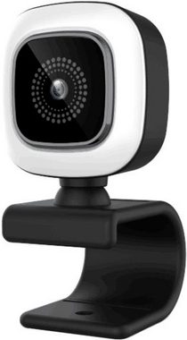 Hyrican HYRICAN ST-CAM554 UHD Webcam 3840x2160 Pixel mit Ringlicht 12MP Webcam (4K Ultra HD)