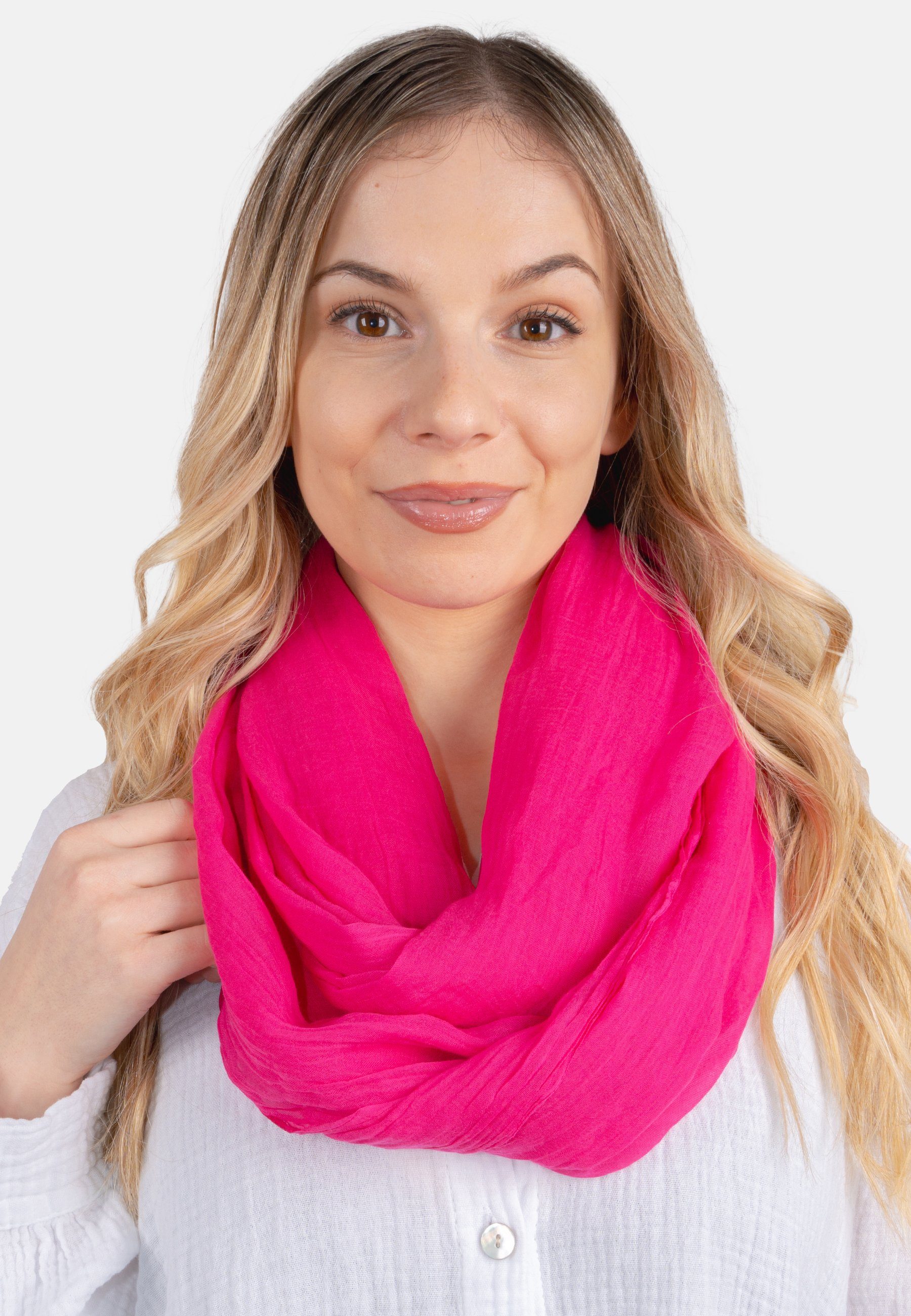 Seasons of April Loop Loop Carina Uni, Leichter & weicher Damen Loop Schal günstig online kaufen