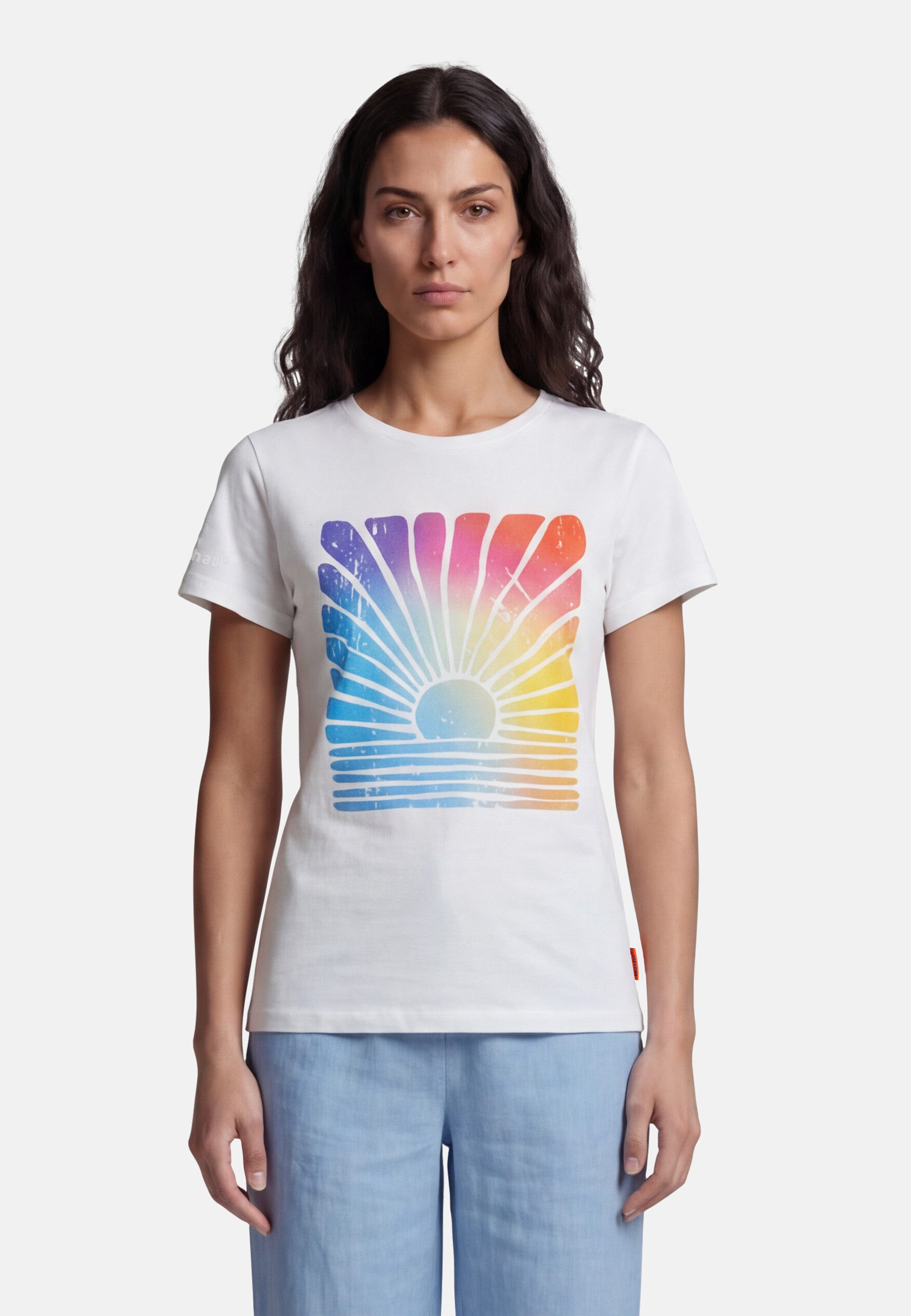 salzhaut T-Shirt ANKIEKEN Damen Slim-Fit salzhaut T-Shirt – bequeme Qualität und nordisch klares Design