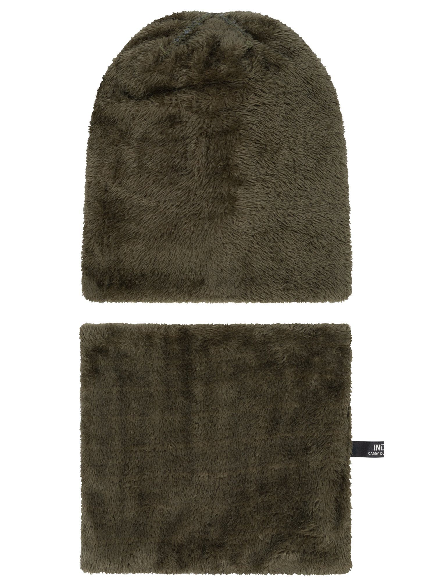 Indicode Mütze & Schal Herren Siracusa Strickmütze Herrenmütze Set günstig online kaufen