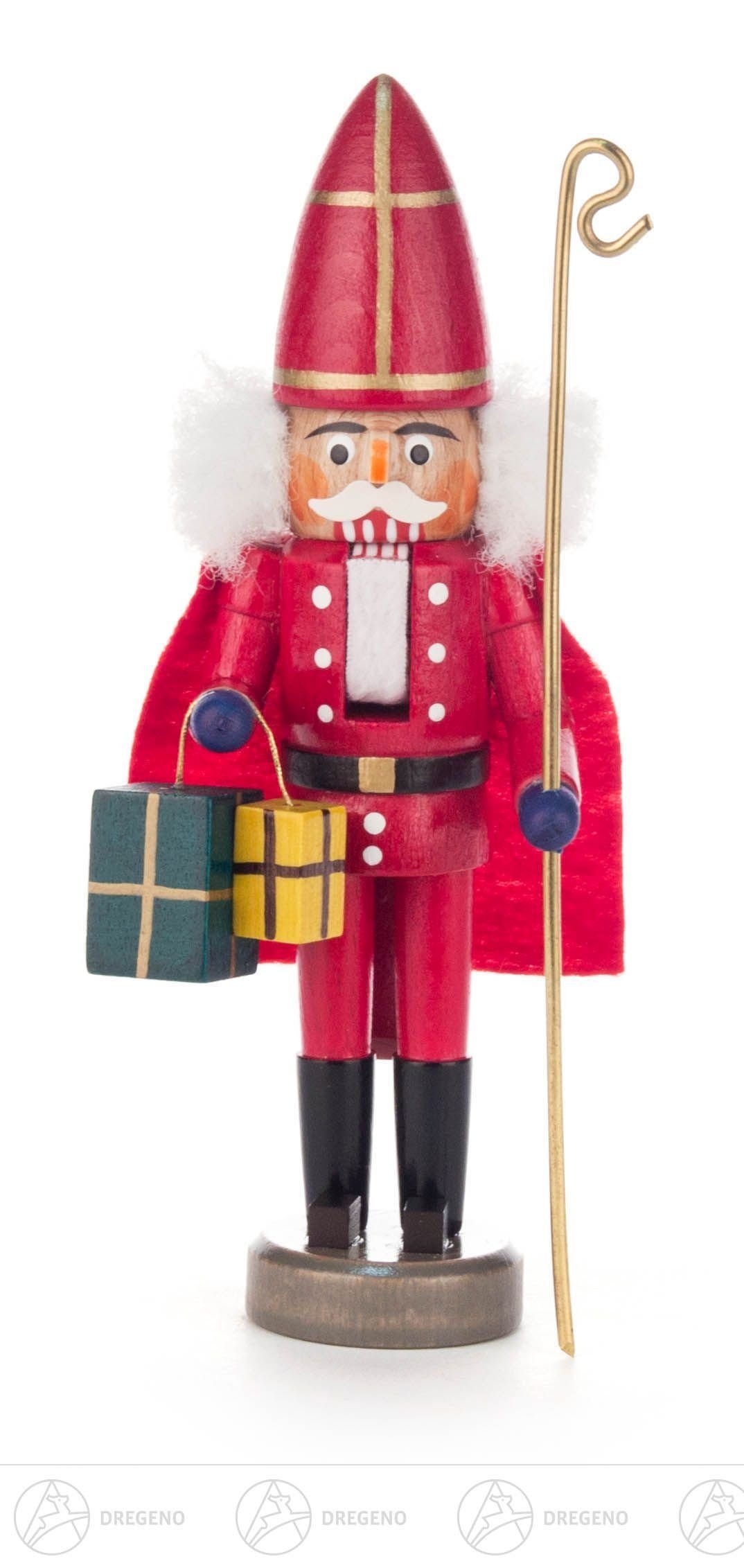 Dregeno Erzgebirge Nussknacker Nussknacker Nikolaus rot Breite x Höhe x Tiefe 5,5 cmx15 cmx5 cm NEU