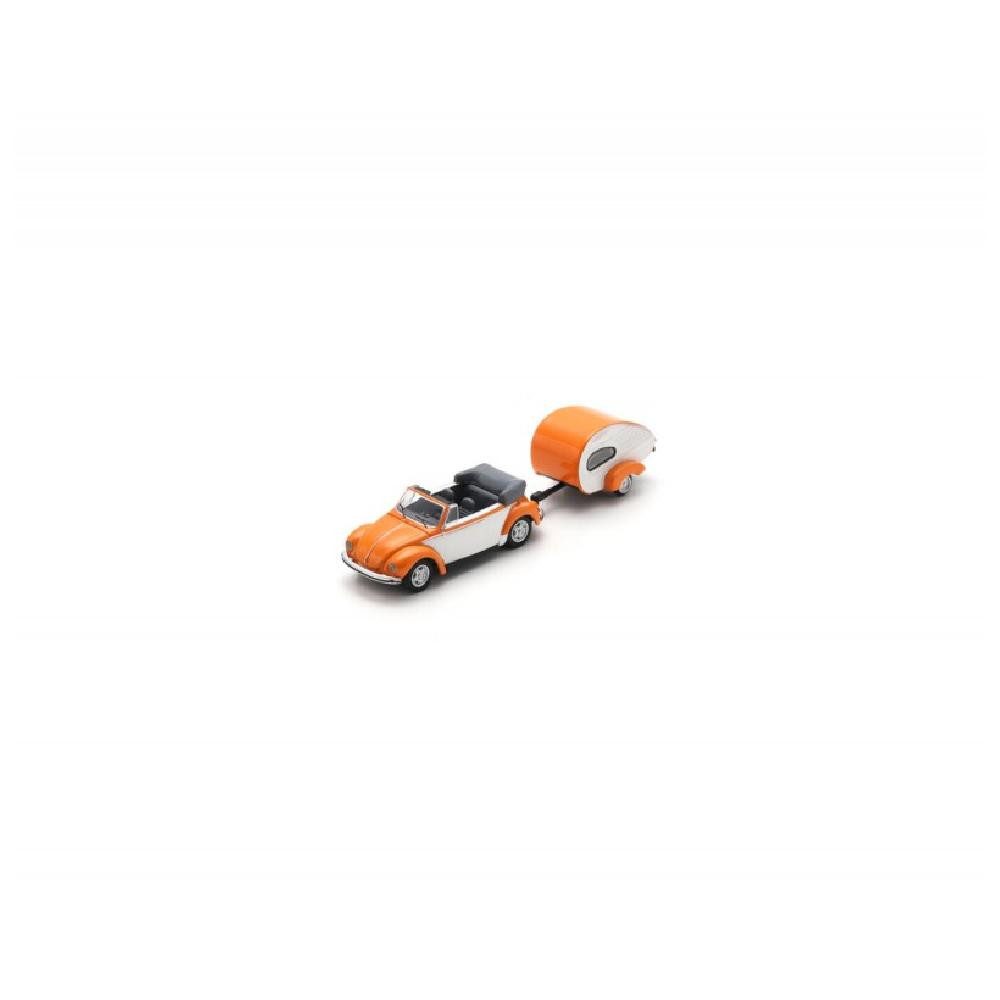 Schuco Modellbausatz VW Beetle Cabriolet m.Ah.ES Piccolo / 1:87, Maßstab 1:87