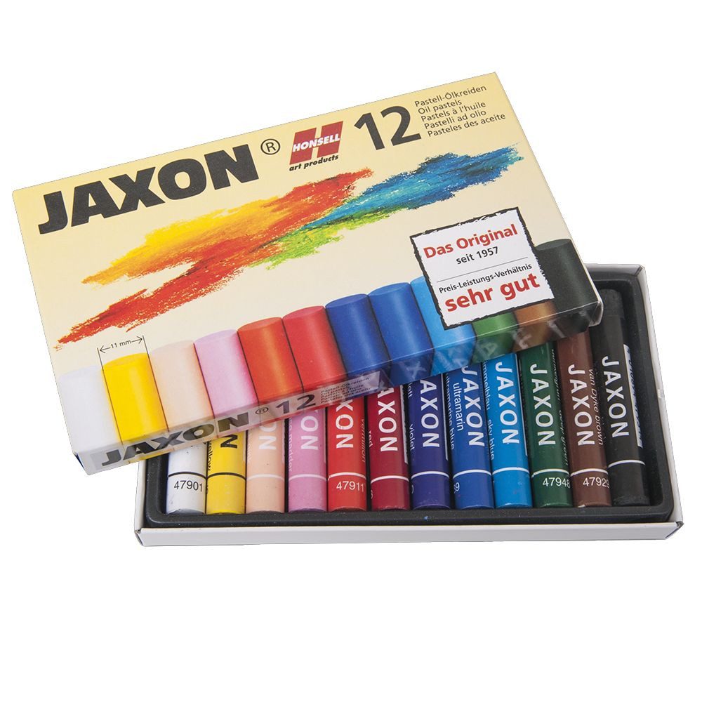 JAXON Kreidemarker JAXON Ölpastellkreiden 12 Stück