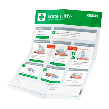 FLEXEO Erste-Hilfe-Koffer DIN 13157, (1 St), Betriebsverbandkasten inkl. Wandhalterung Komplettpaket Basic Plus