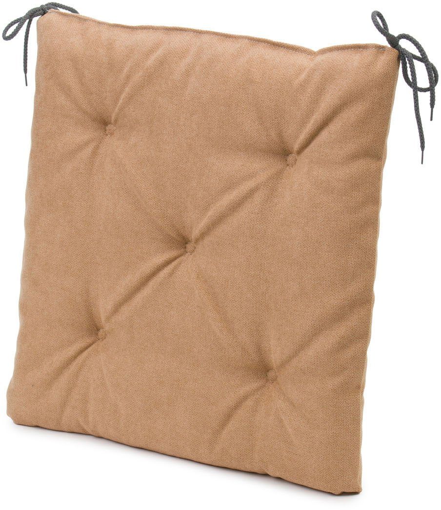 Gözze Sitzauflage "Darco Uni" 1 Stück, Maße: 40 x 40 x 4 cm, mit Füllung, m günstig online kaufen