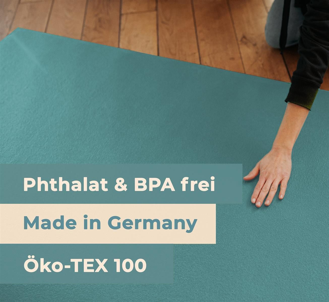 Sanosoft Spielmatte Krabbelmatte rutschfest Sanosoft®, Oeko-Tex 100 - Made in Germany