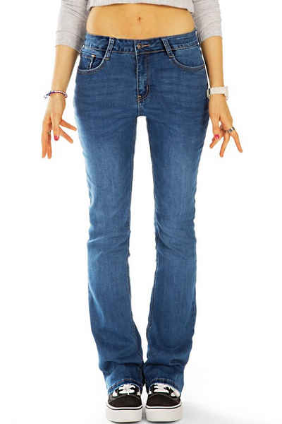 be styled Bootcut-Jeans Medium waist bootcut Jeans regular Hosen, Schlaghose - Damen - j47L 5-Pocket-Style, mit Stretch-Anteil