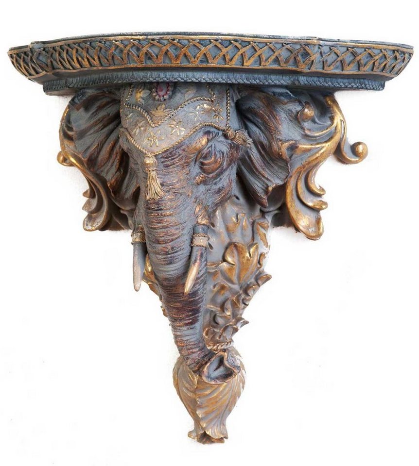 Aubaho Konsole Elefant Konsole Regal Ablage Wandregal Wandkonsole im antik  Stil Afrik