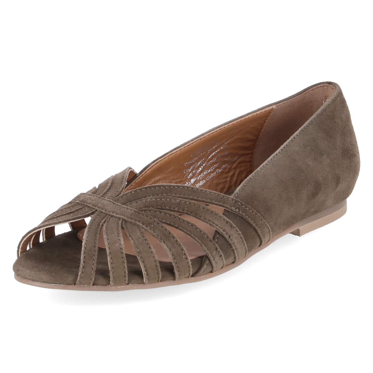 Copenhagen Studios Copenhagen Shoes CS8567-0027 GREEN Damen Rauleder green Ballerina