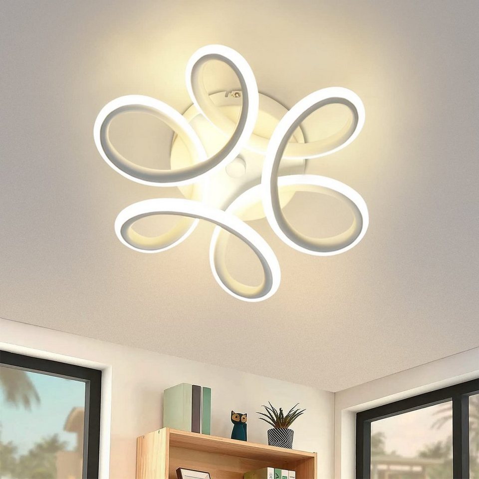 zmh led deckenleuchte geometrie design lampe modern schlafzimmer
