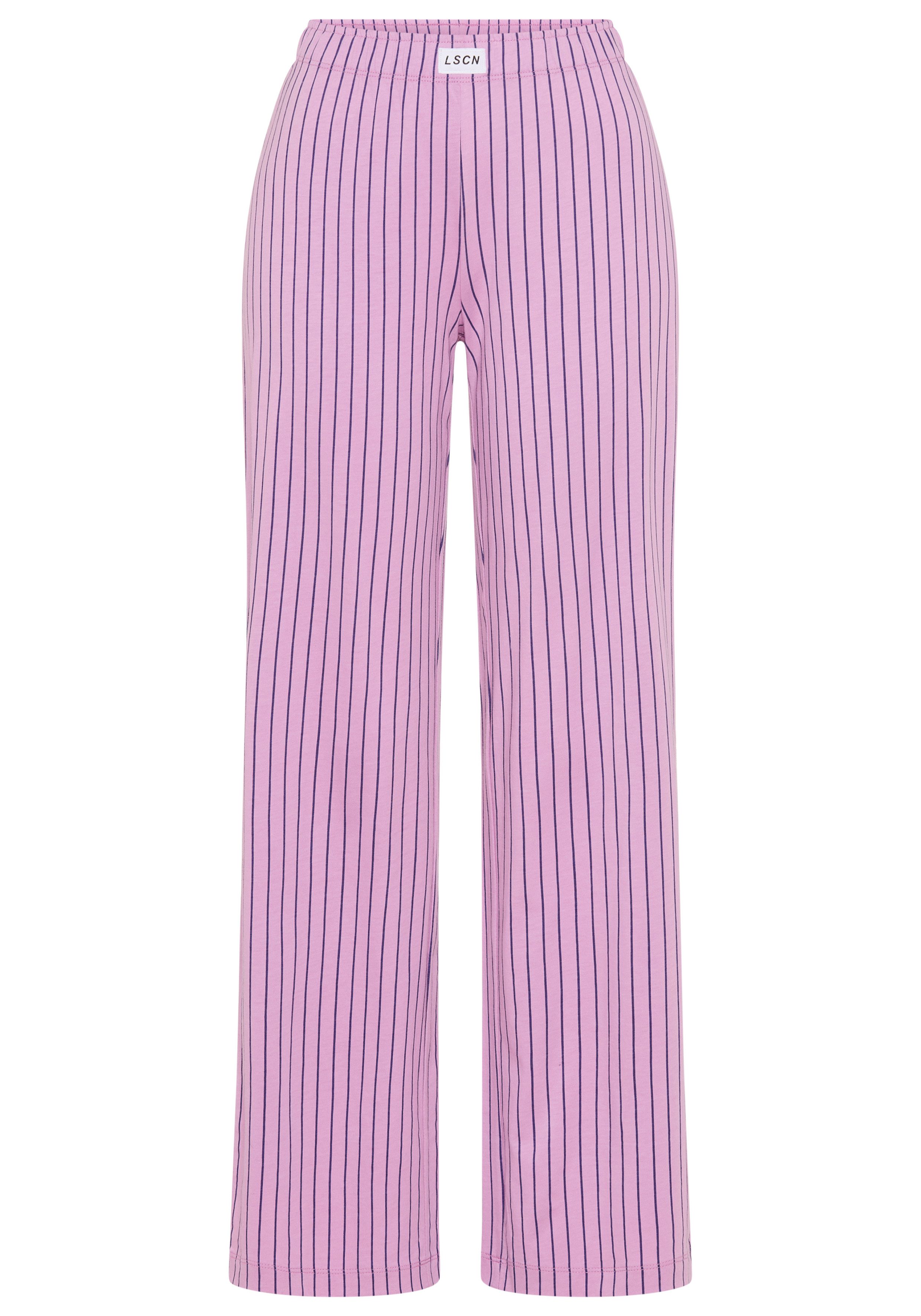 LSCN by LASCANA Pyjamahose (1-tlg., 1-teilig) mit weitem Bein günstig online kaufen