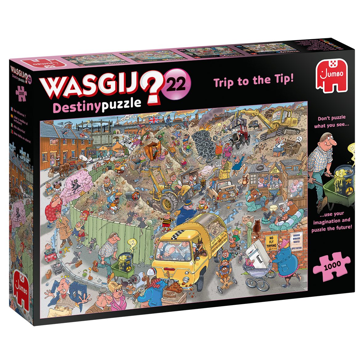 Jumbo Spiele Puzzle Wasgij Destiny 22 Entsorgen ohne Sorgen 1000 Teile Puzzle, 1000 Puzzleteile, Made in Europe